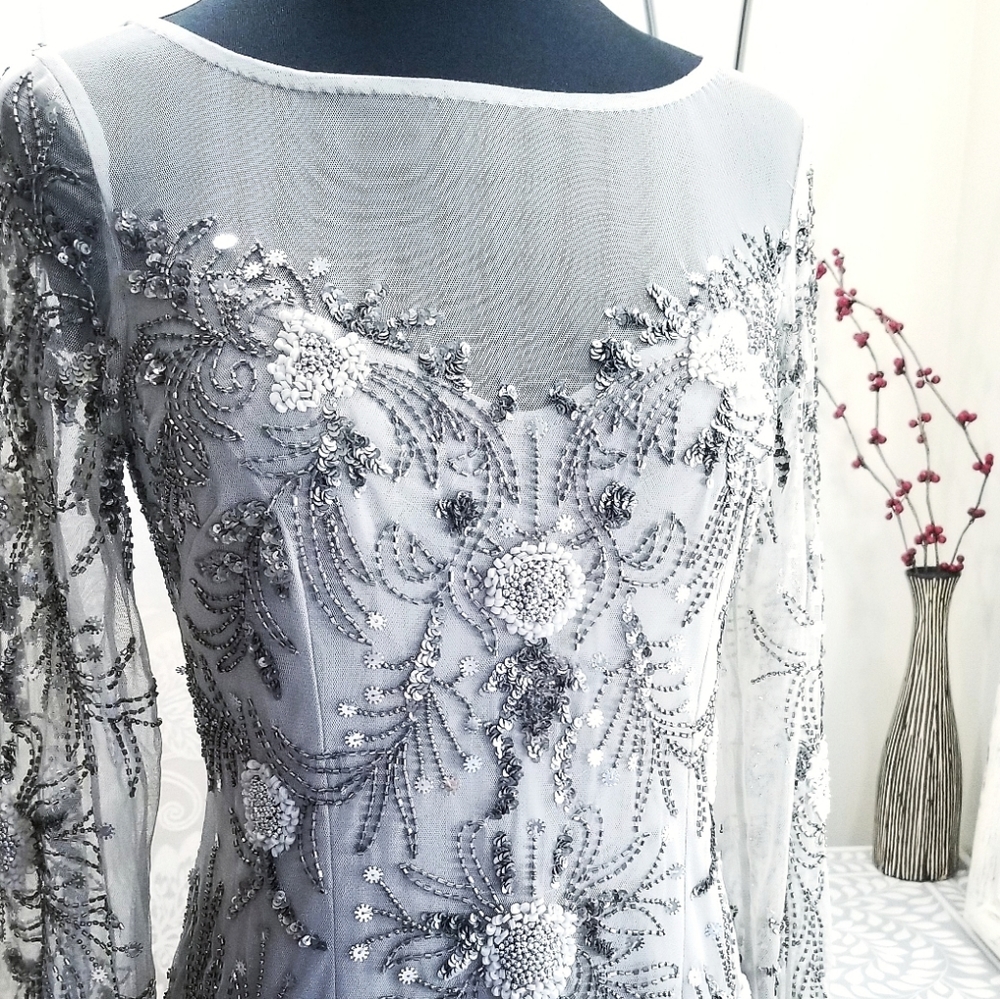 🍒NWT🍒 ADRIANNA PAPELL OCCASION BEADED DRESS